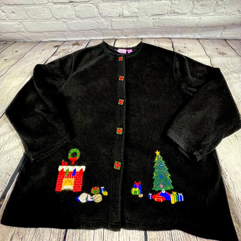 Premier International Plus‎ Size Women's Christmas Fleece Size 3X (C10)